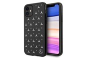 Handys - Cover & Cases - Mercedes Silver Stars Pattern Case for iPhone 11 / Xr - Black - 3666339013301