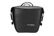 Fahrrad-Zubehör - Rockbros AS-003-1BK waterproof bicycle bag with shoulder strap front/rear mounting 10-14l - black - AS-003-1BK