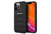 Handys - Cover & Cases - Mercedes AMG Leather Debossed Lines Case for iPhone 13 Pro / iPhone 13 - Black - 3666339018955