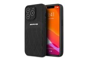 Handys - Cover & Cases - Mercedes AMG Leather Curved Lines Case for iPhone 13 Pro / iPhone 13 - Black - 3666339018993