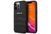 Handys - Cover & Cases - Mercedes AMG Leather Debossed Lines Case for iPhone 14 Pro - Black - 3666339071400