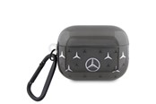 Handys - Cover & Cases - Mercedes Large Star Pattern Case for AirPods Pro 2 (2022/2023) - Black - 3666339113049