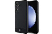 Handys - Cover & Cases - Mercedes Leather Textured & Plain MagSafe Case for Samsung Galaxy S24+ - Black - 3666339241018