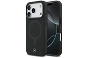 Handys - Cover & Cases - Mercedes Plain Smooth Leather MagSafe Case for iPhone 17 Pro - Black - 3666339568504