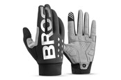 Fahrrad-Zubehör - Rockbros cycling gloves insulated long size: M - black and gray - 8386824304527