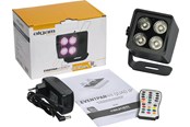 Musikinstrumente & DJ-Ausstattung - Algam Lighting 4 x 4W RGB+WW Par LED mit Akku - IP65 - LAL EVENTPAR44-QUAD-IP