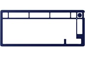 Tastaturen - HyperX Alloy Rise 75 (75%) - Top Plate - Navy Blue - Gaming Tastaturen - ohne Numpad - Blau - 85U15AA