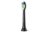 Elektrische Zahnbürsten - Philips Bürstenköpfe Sonicare W2 Optimal White HX6068 - replacement brushhead - black - HX6068/88
