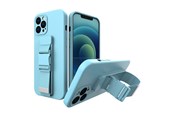 Handys - Cover & Cases - Hurtel Rope Case Gel Lanyard Cover Chain Purse Lanyard Xiaomi Redmi Note 10 5G / Poco M3 Pro Blue - 5907769330179