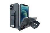 Handys - Cover & Cases - Hurtel Rope Case Gel Case with a lanyard Chain handbag lanyard Samsung Galaxy A72 4G Navy Blue - 5907769330247