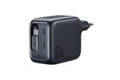 Handys - Adapter und Ladegeräte - Baseus EnerCore CJ11 67W Wall Charger with Two USB-C Ports and Retractable USB-C Cable - Black - E0121E00