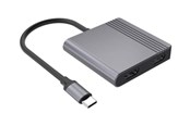 USB-Hubs - Gembird 3-Port USB-C USB-Hubs - USB 3.2 - 3 - Grau - A-CM-COMBO3-04