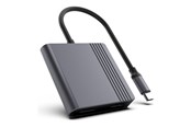 USB-Hubs - Gembird 2-Port USB-C USB-Hubs - 2 - Grau - A-CM-HDMIFDPF-01