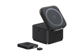 Handys - Adapter und Ladegeräte - Baseus MagPro 3in1 25W MagSafe Compatible Inductive Charger for Phone and Smartwatch - Black - P10264100123-01