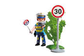 Playmobil - Playmobil Figures - Polizeibeamter mit Geschwindigkeitsmessgerät - 72029