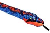 Plush - Wild Republic Plush Toy Snakes 137 cm Blue And Orange - 23524
