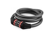 Fahrrad-Zubehör - Rockbros RKS507-1BK bicycle lock with combination 1.8 m - black - RKS507-1BK