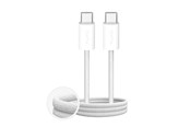 USB Kabel - Puro Fabrik 4 100W Braided Cable USB-C - USB-C 1m - White - PUCCC100WFABK4WHI