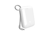 Powerbank (Akku) - Puro Power Link 10 Plus 10000 mAh powerbank with built-in USB-C cable – white Powerbank (Akku) - Weiß - 10000 mAh - PUFCBB100C2USBCWHI