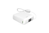 Powerbank (Akku) - Puro 10000mAh 20W USB-C USB-A power bank with display and built-in USB-C cable - white Powerbank (Akku) - Weiß - 10000 mAh - PUFCBB100P12WHI
