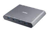 KVM Switches - ATEN 2-Port 4K DisplayPort USB-C KVM Switch with Power Pass-through | Duo Flex (8K USB 3.2 / 4.0 Thunderbolt 4 Compatible) - US3311-AT-G