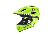 Fahrrad-Zubehör - Rockbros TT-32003 Shark Children's Bike Helmet with Detachable Jaw Size S (48-52) - Green - TT-32003
