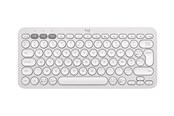 Tastaturen - Logitech Pebble Keys 2 K380s Wireless Keyboard - Tonal White - Tastatur - 60% - Französisch - Weiss - 920-011804