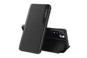 Handys - Cover & Cases - Hurtel Eco Leather View Case Elegant Flip Cover Stand Function Poco M4 Pro 5G Black - 5907769338205