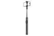 Handys - Anderes Zubehör - Wozinsky Selfie stick WRZP1 with automatically extendable legs tripod function 1.7m - black - 5907769372575