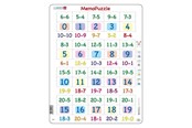 Puzzle - Larsen Puzzles Puzzle MemoPuzzle. Learn minus pieces with numbers from - 40 pieces Maxi (36.5x28.5 cm) Boden - GP8