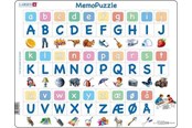 Puzzle - Larsen Puzzles Puzzle MemoPuzzle. The alphabet with 29 uppercase and lowercase letters - 58 pieces Maxi (36.5x28.5 cm) Boden - GP429