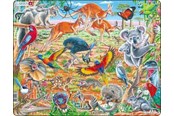 Puzzle - Larsen Puzzles Puzzle Australian animals - 60 pieces Maxi (36.5x28.5cm) Boden - FH45
