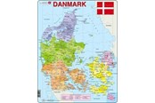 Puzzle - Larsen Puzzles Puzzle Denmark Political - 70 pieces Maxi (36.5x28.5cm) Boden - A6
