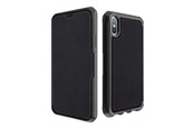 Handys - Cover & Cases - ITSKINS HYBRID FOLIO cover for iPhone XS Max®. Black and red with recycled leather - APXP-HYBRF-BRRL