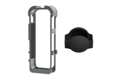 Actionkamera Zubehör - Sunnylife Metal Magnetic Frame with Silicone Lens Cover for Insta360 X5 - X5-BK012