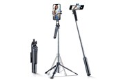 Handys - Anderes Zubehör - Wozinsky Selfie stick  WC1Y70S telescopic tripod 1.7m with phone holder - black - 5907769384554