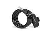 Fahrrad-Zubehör - Wozinsky WPB-01R Portable Bike Lock with Anti-Theft Cable and 2 Keys for Electric Bikes and Motorcycles - Black - 5907769384776