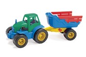 Spiele im Freien - Dantoy Recycled Tractor with Trailer - 1435