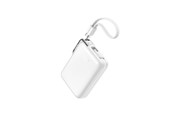 Powerbank (Akku) - Joyroom JR-PBF27 Pro 10000mAh 30W Power Bank with Built-in USB-C Cable and Additional Bidirectional USB-C to Lightning Cable - White Powerbank (Akku) - Weiß - 10000 mAh - JR-PBF27 Pro white