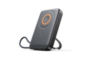 Powerbank (Akku) - Joyroom JR-PBM02 Powerbank 22.5W 10000mAh 3in1 Magnetic Inductive Compatible with MagSafe with Built-in Cable - Black Powerbank (Akku) - schwarz - 10000 mAh - JR-PBM02