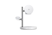 Handys - Adapter und Ladegeräte - Joyroom JR-W23 Qi2 4-in-1 desktop charger with built-in inductive night light - white - JR-W23