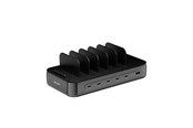 Handys - Adapter und Ladegeräte - 4smarts Charging station Team 100W 1x USB-A port 5x USB-C ports includes 6 cables black - 541805