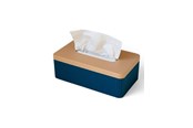 Einrichtung - Simiu TISSIVA - Paper Dispenser - Square - Navy Blue/Beige - 25 x 14cm - 5714255011722