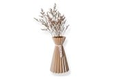 Einrichtung - Simiu SLOZENA - Pleated Vase - 20 cm - Wood Look - Sand - 5714255012231