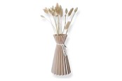 Einrichtung - Simiu SLOZENA - Pleated Vase - 22 cm - Wood Look - Beige - 5714255012248