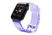 Smartwatch - Accessories - Hurtel Silicone Strap Bracelet Bracelet Strap Light for Apple Watch 42 / 44 mm - Purple - 5907769332753