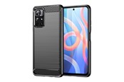 Handys - Cover & Cases - Hurtel Carbon Case Flexible Cover Sleeve for Xiaomi Redmi Note 11 Black - 5907769337451