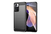 Handys - Cover & Cases - Hurtel Carbon Case flexible case cover Xiaomi Redmi Note 11 Pro+ 5G (China) / 11 Pro 5G (China) / Mi11i HyperCharge / Poco X4 NFC Black - 5907769337468