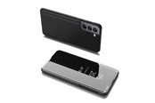 Handys - Cover & Cases - Hurtel Clear View Case Flip Cover for Samsung Galaxy S22 + (S22 Plus) Black - 5907769337826