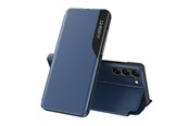 Handys - Cover & Cases - Hurtel Eco Leather View Case Cover for Samsung Galaxy S23+ with a Flip Stand Blue - 9145576269985
